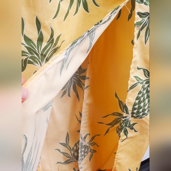 Jade Fashion Made in Hawaii  Yellow Pineapple Maxi Dress XL - Picture 3 of 9